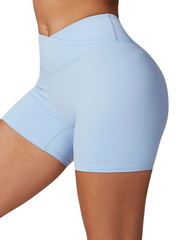 Sleek Shorts - Flow Oasis - Soft Sky - OHFIT