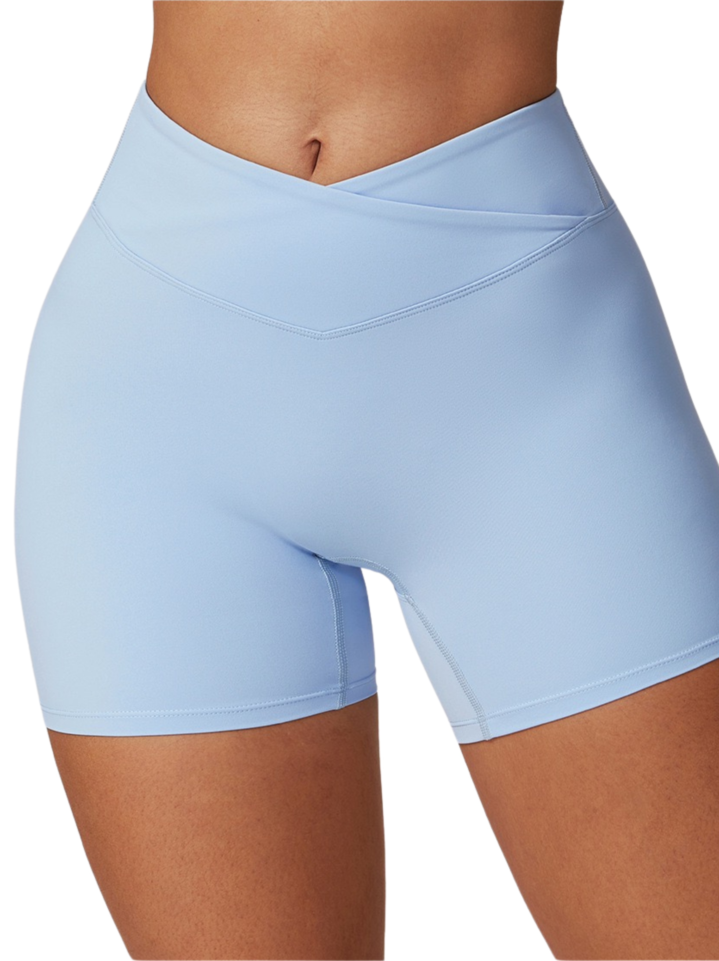 Sleek Shorts - Flow Oasis - Soft Sky - OHFIT