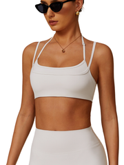 Double Layer Sports Bra - Flow Oasis - Drifting Cloud - OHFIT