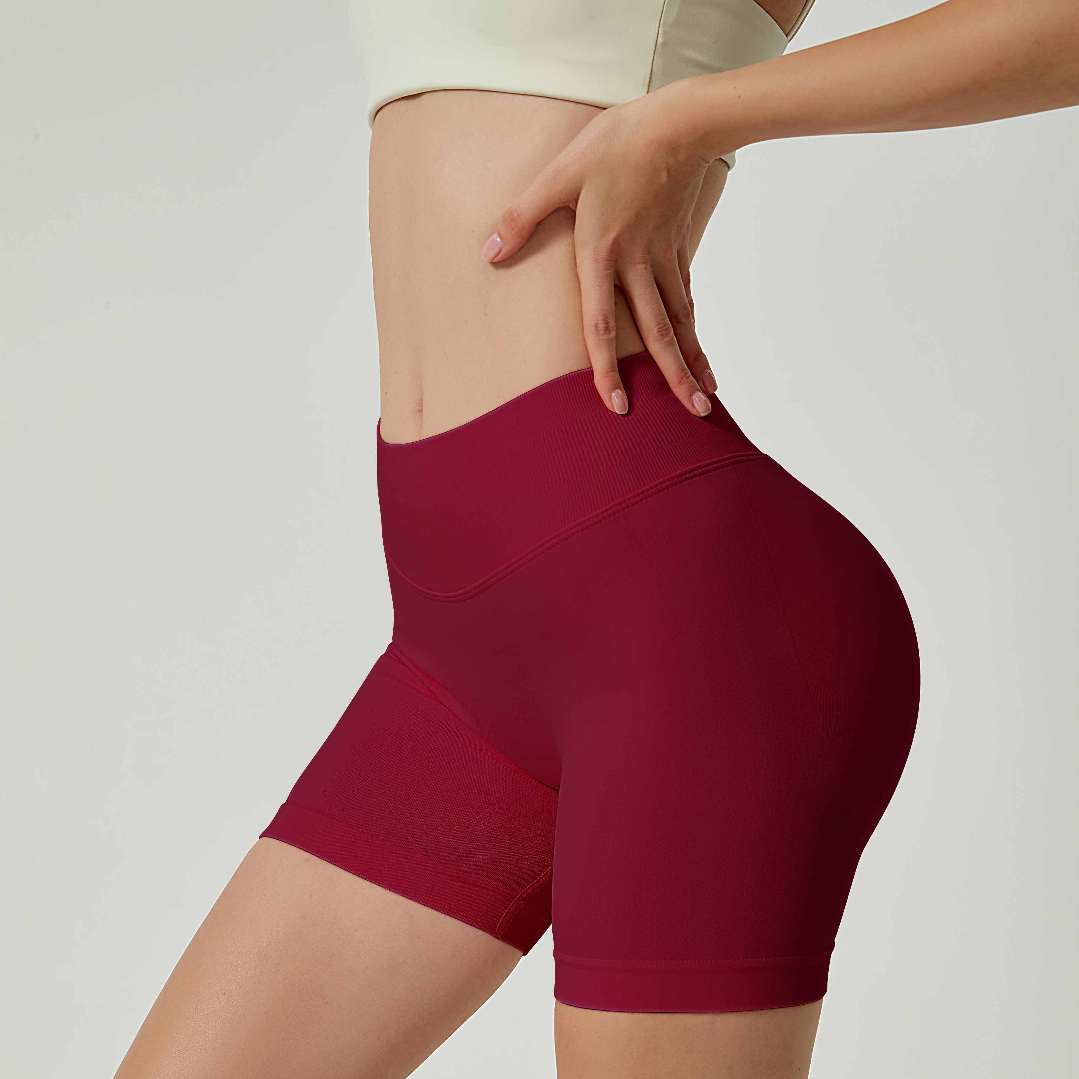 Seamless Shorts - Knit Motion 2.0 - Angolan Crimson - OHFIT