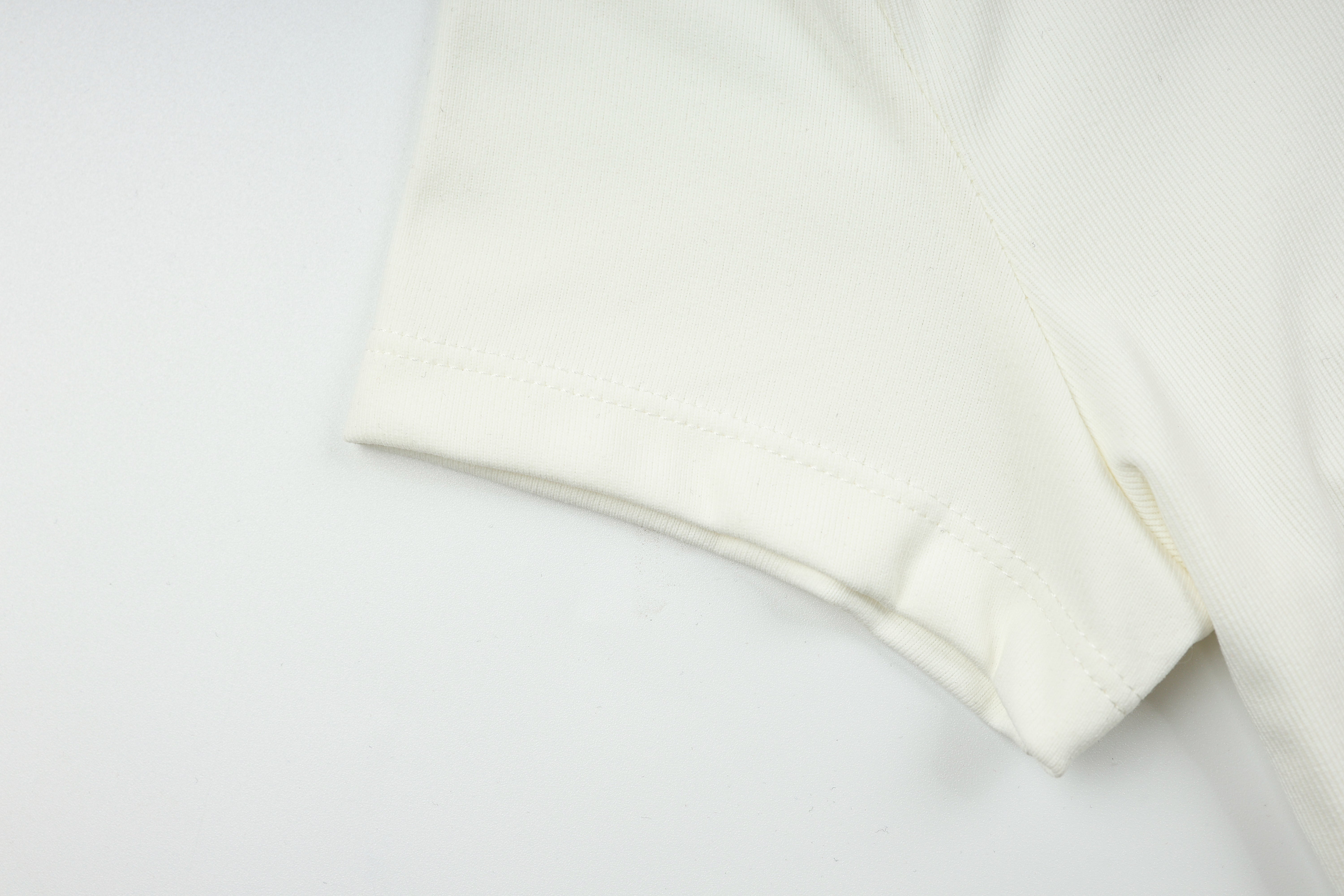 Crew Neck Top Short Sleeves - Urban Ease - Dawn White - OHFIT